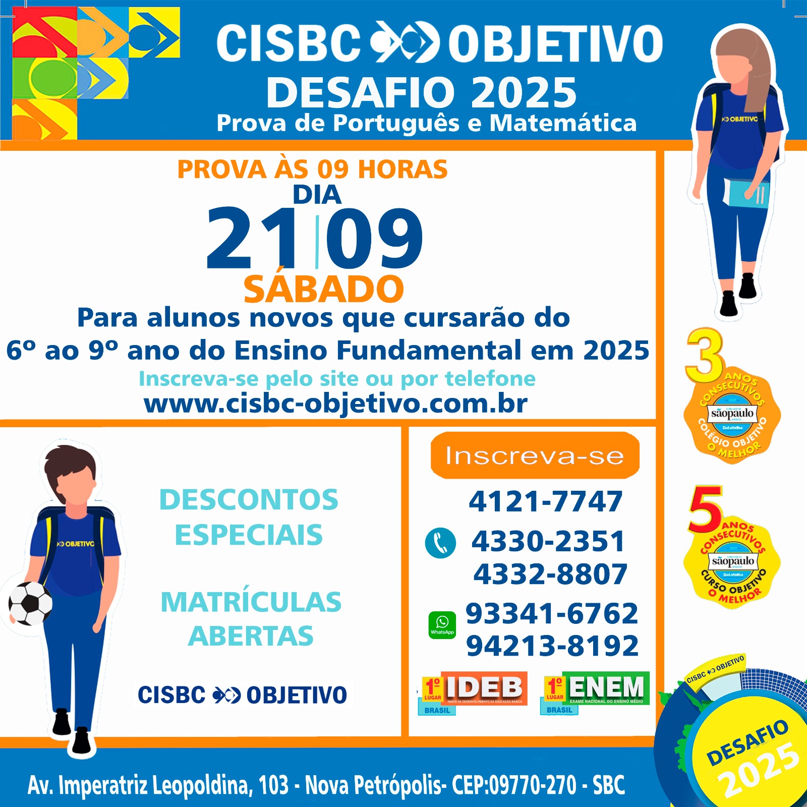 CISBC - Objetivo - São Bernardo do Campo - Telefone: (11) 4330-2351 ...
